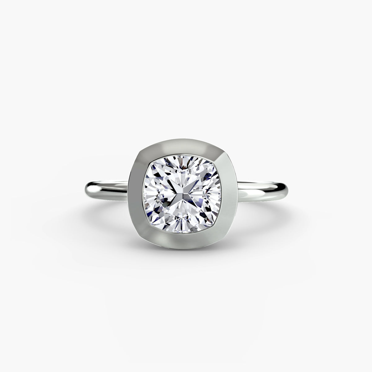 Bague Solitaire à Serti Clos