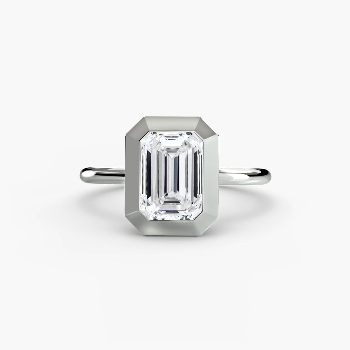 Bague Solitaire à Serti Clos