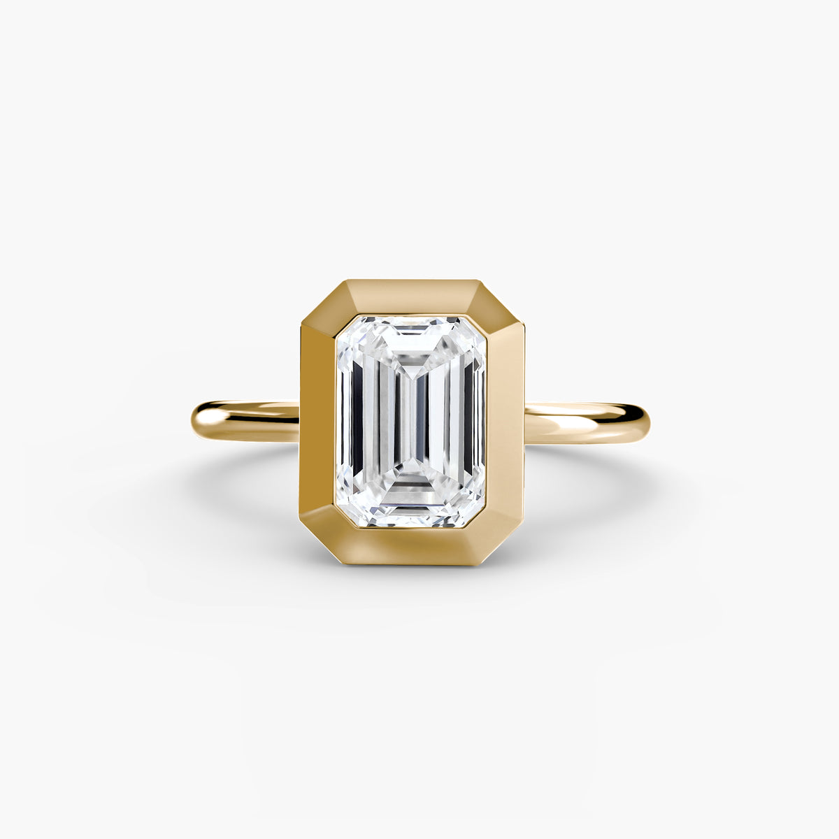 Bague Solitaire à Serti Clos