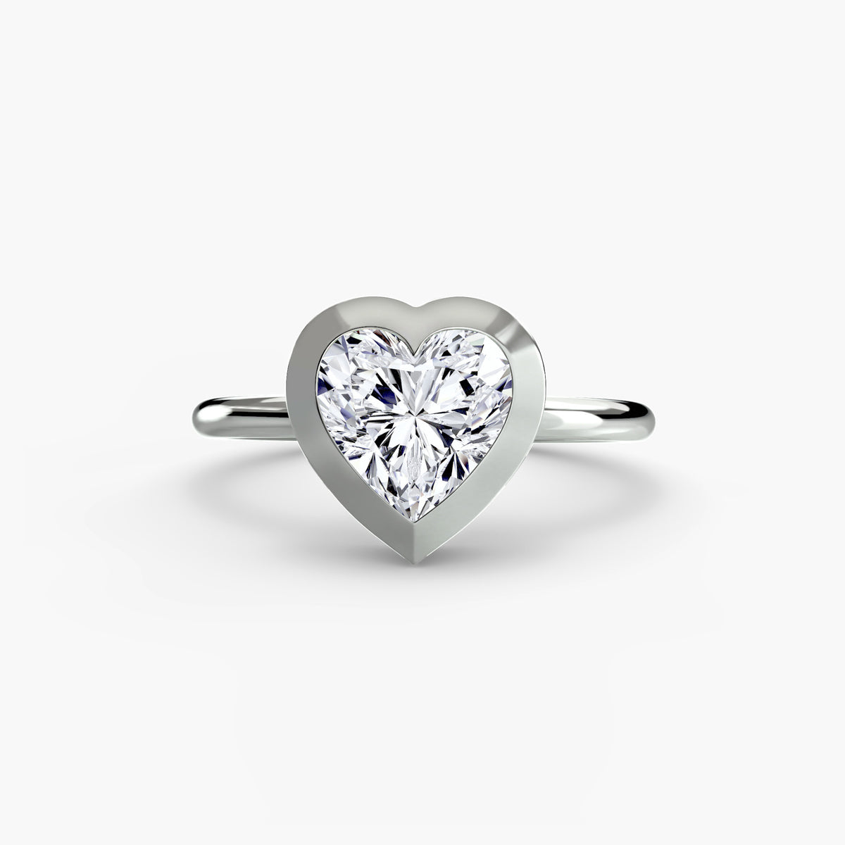 Bague Solitaire à Serti Clos
