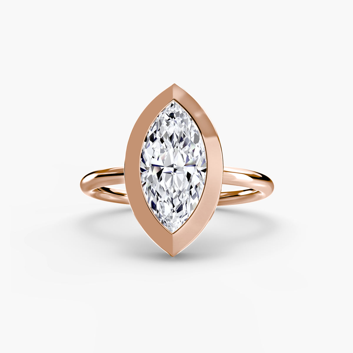 Bague Solitaire à Serti Clos