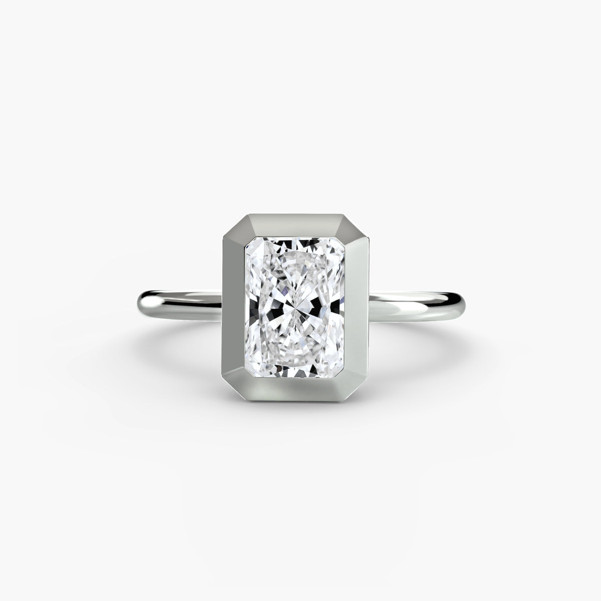 Bague Solitaire à Serti Clos