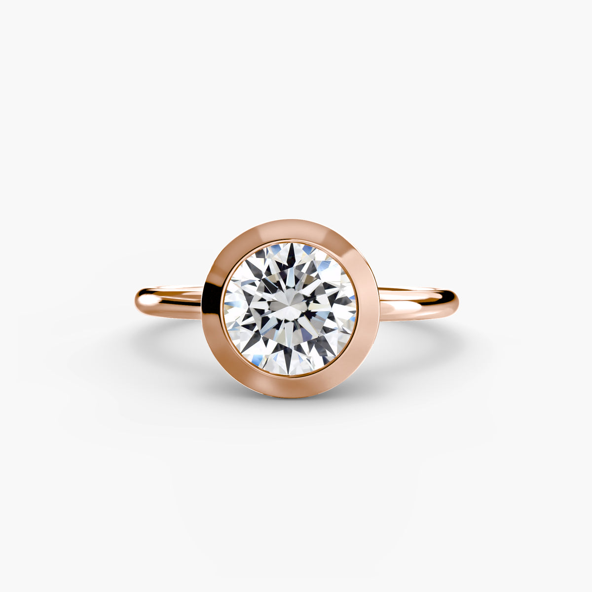 Bague Solitaire à Serti Clos