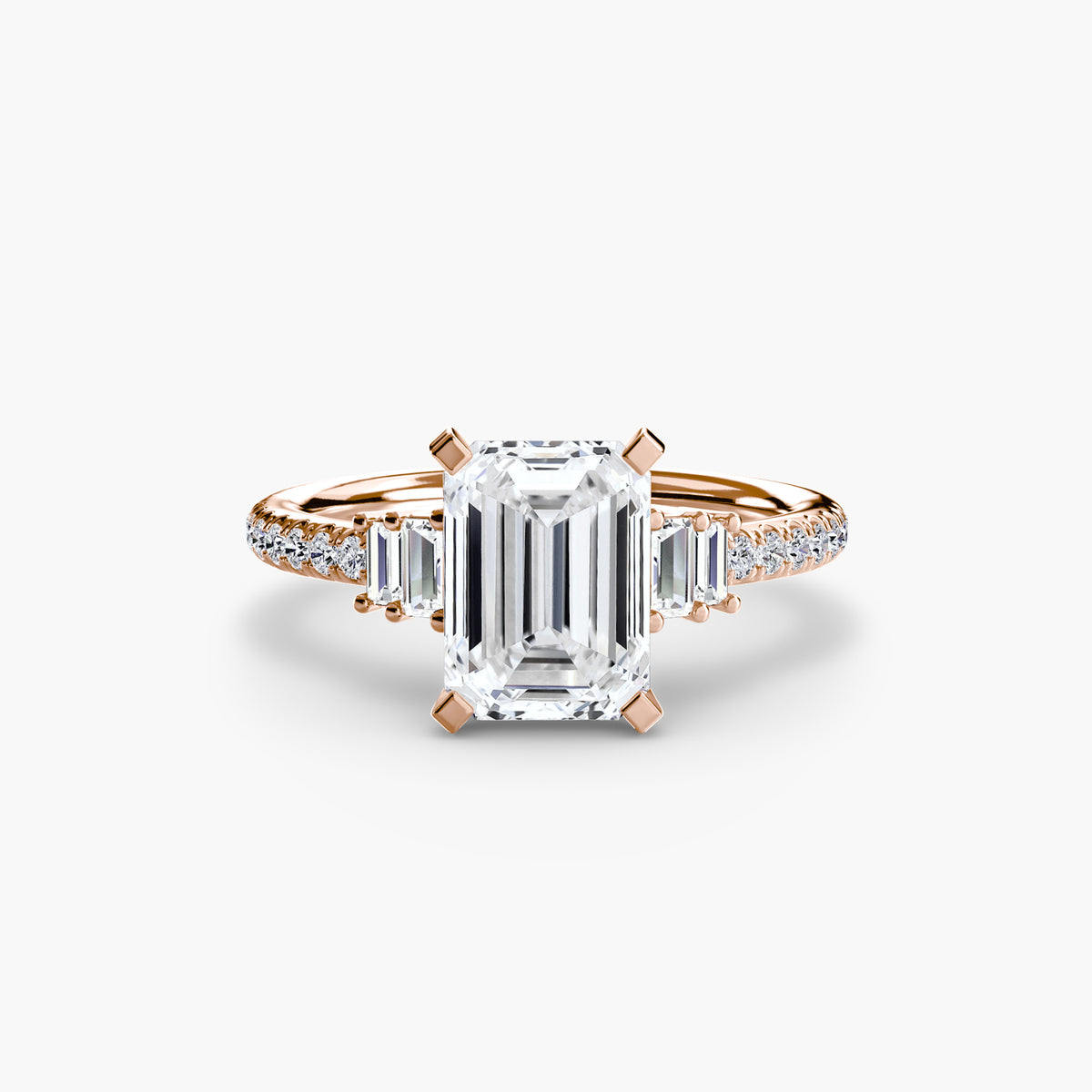 Bague Solitaire Pavée (Modèle 4)