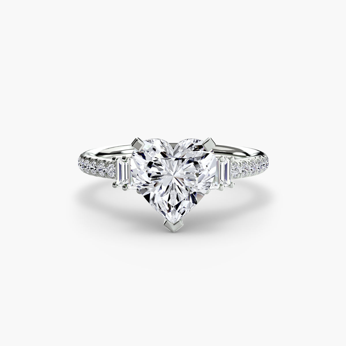 Bague Solitaire Pavée (Modèle 4)