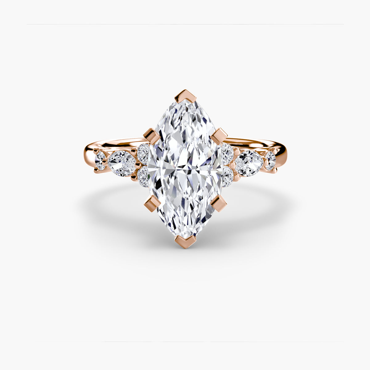 Bague Solitaire Florale