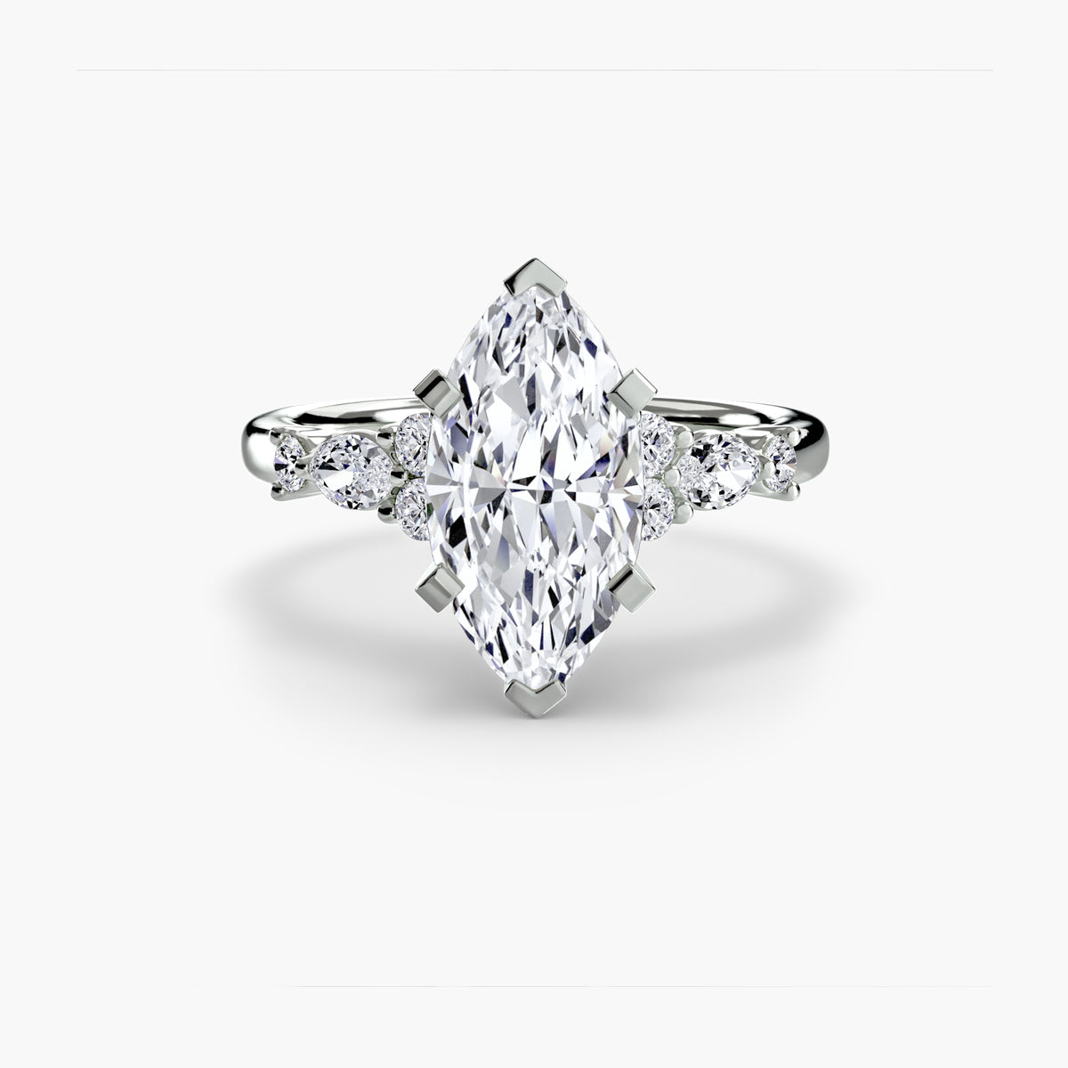 Bague Solitaire Florale