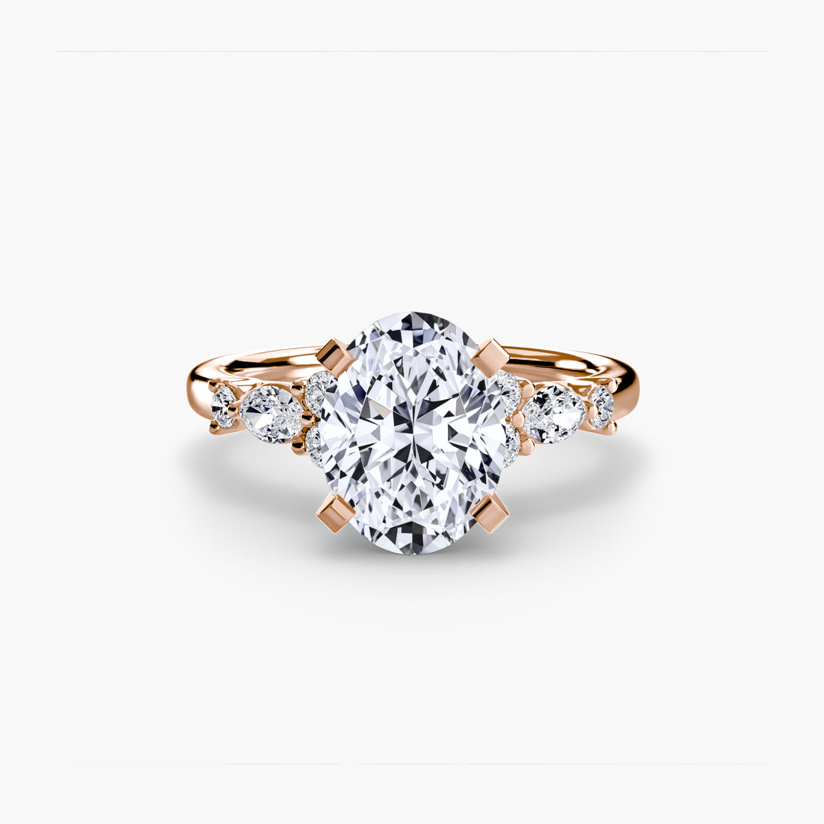 Bague Solitaire Florale