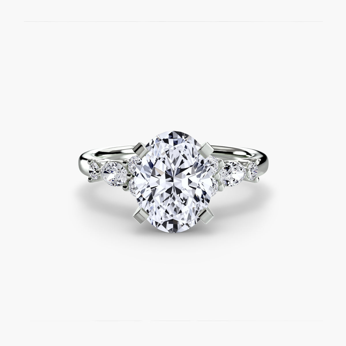 Bague Solitaire Florale