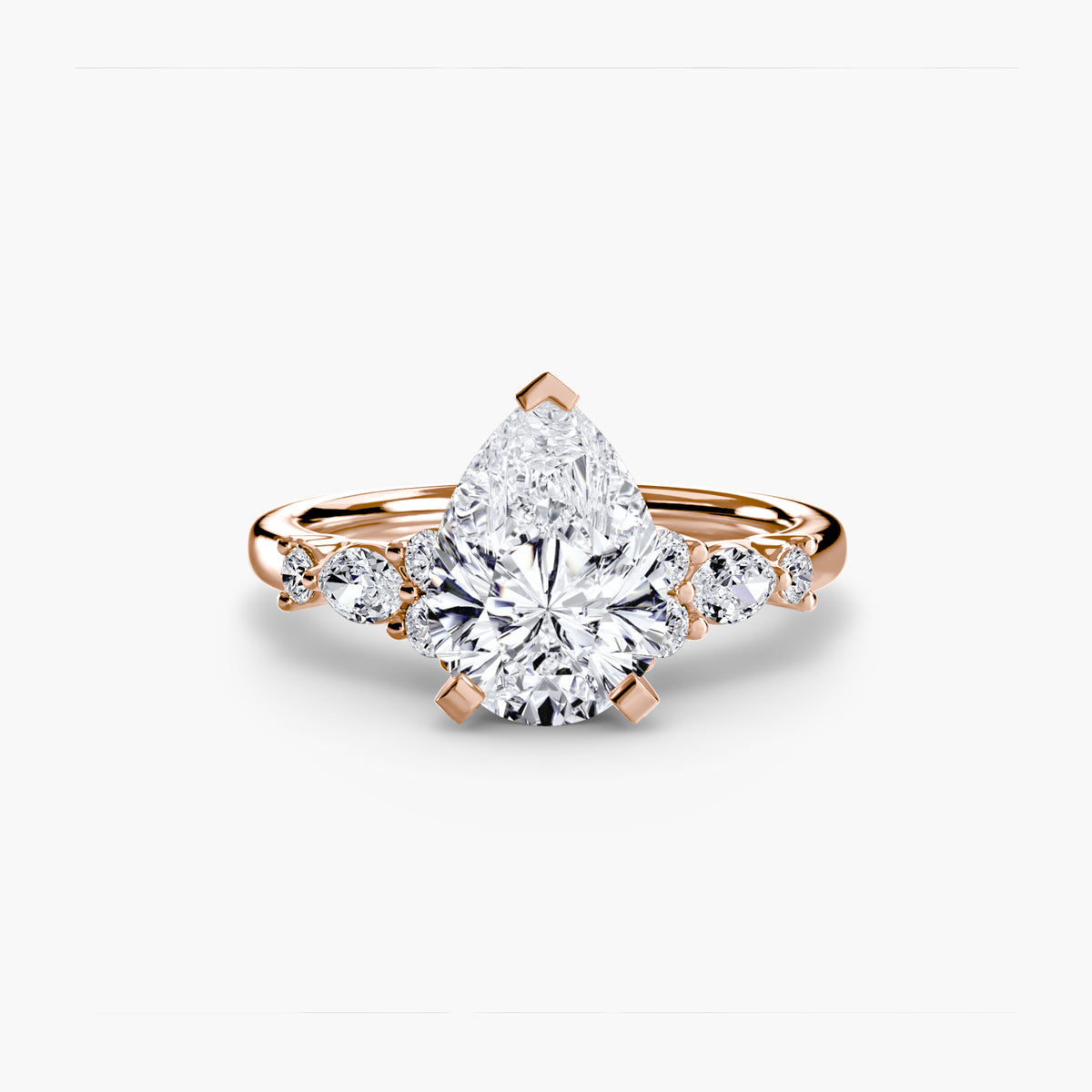 Bague Solitaire Florale