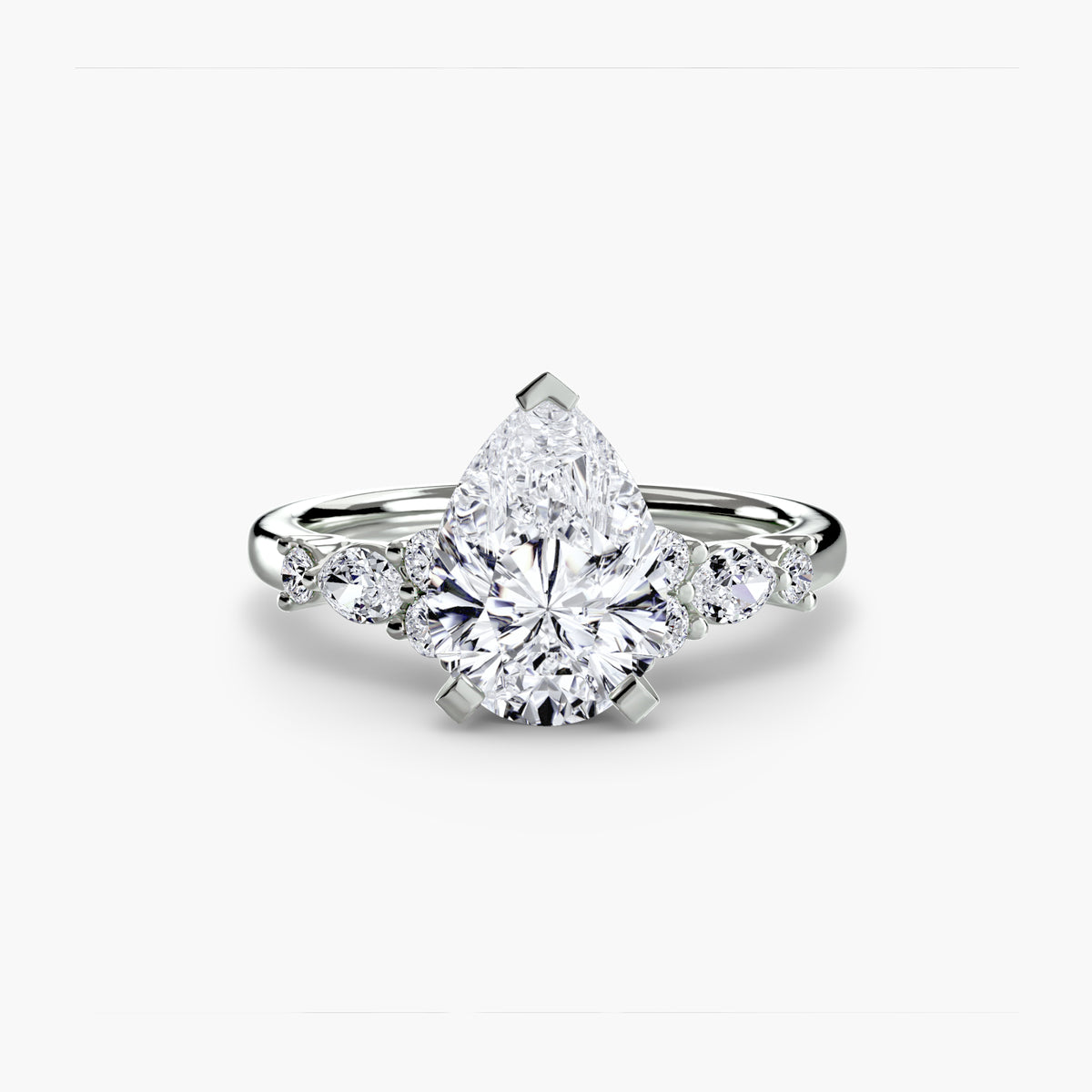 Bague Solitaire Florale