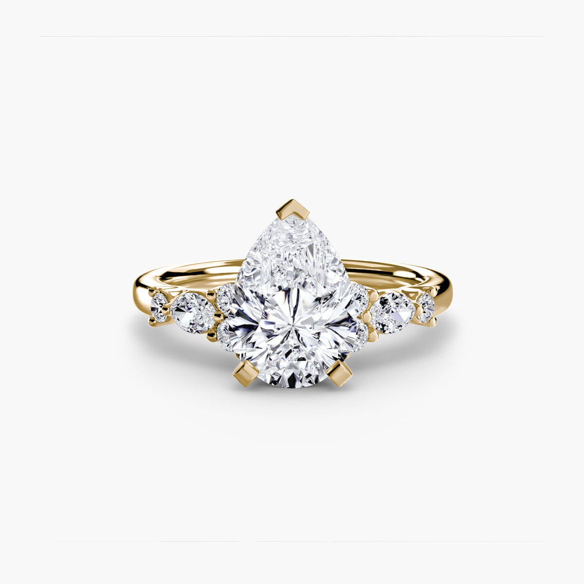 Bague Solitaire Florale