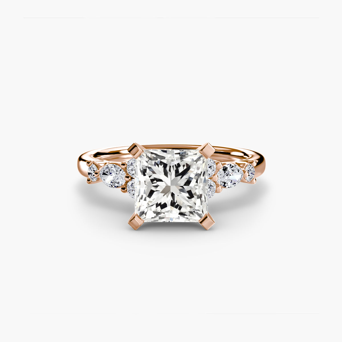 Bague Solitaire Florale