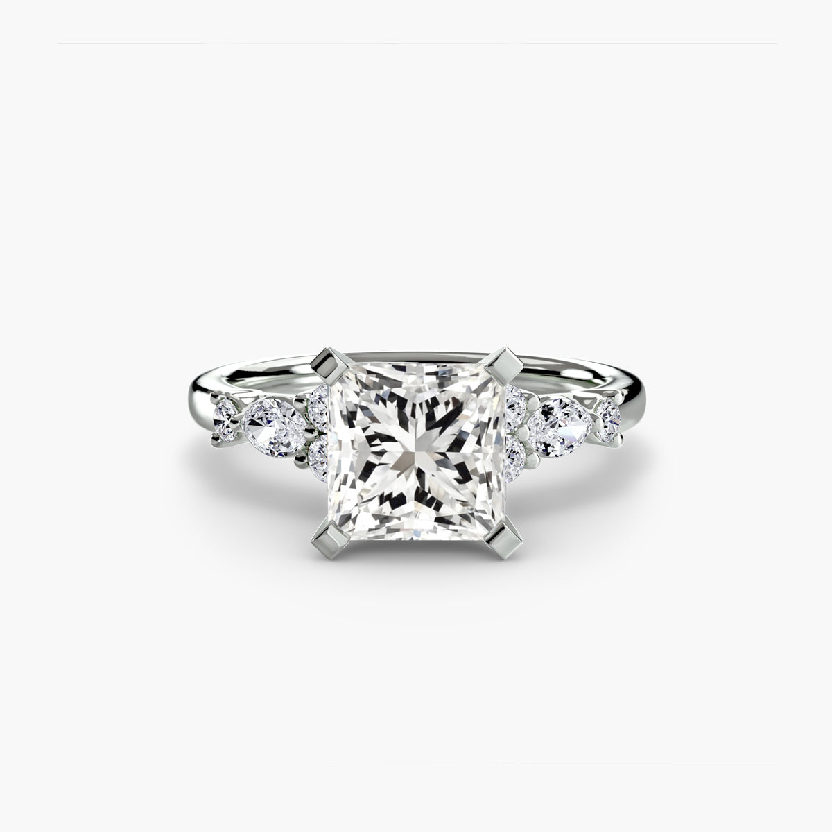 Bague Solitaire Florale