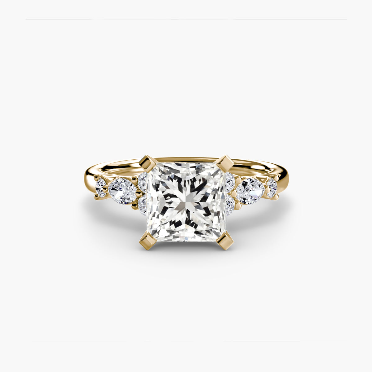 Bague Solitaire Florale