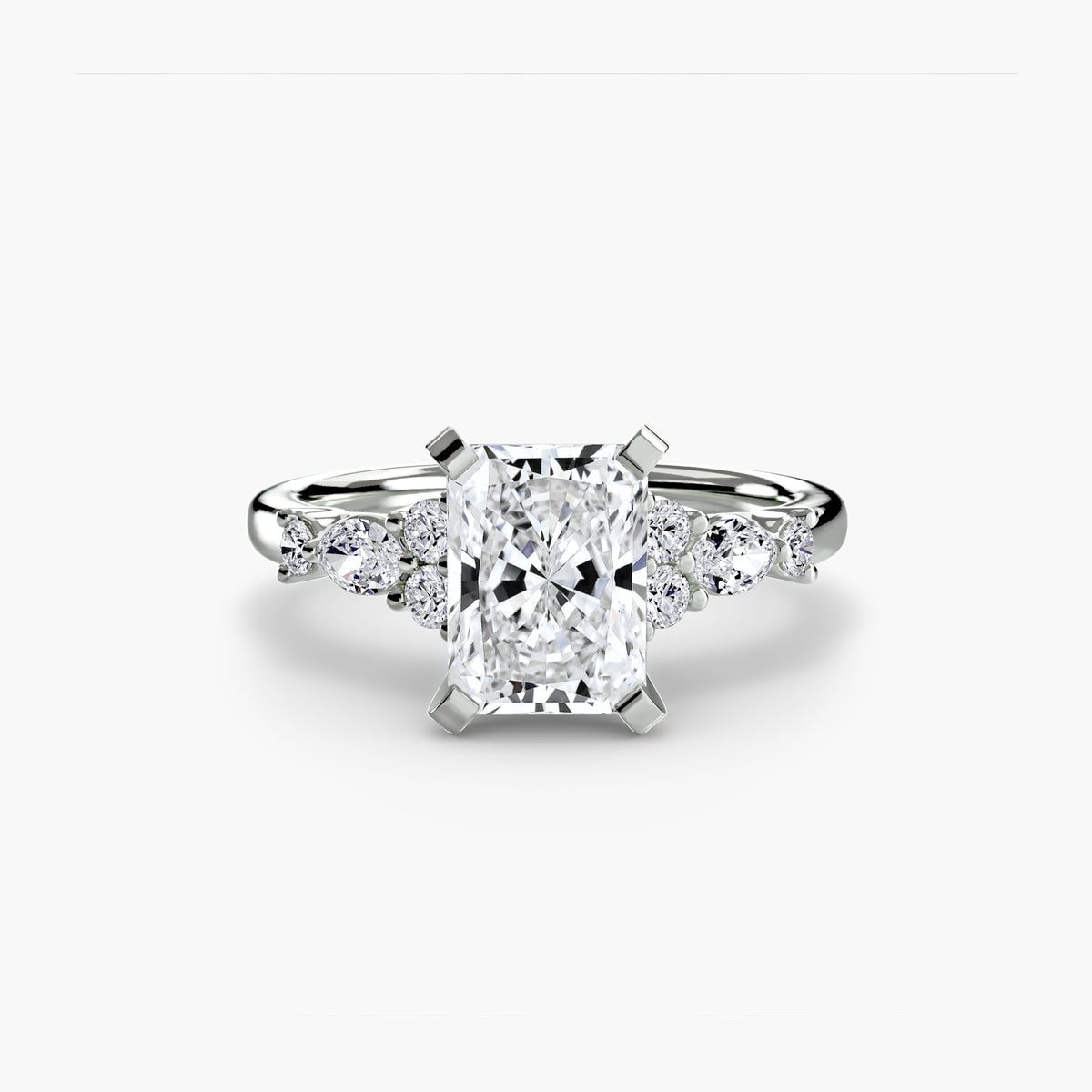 Bague Solitaire Florale