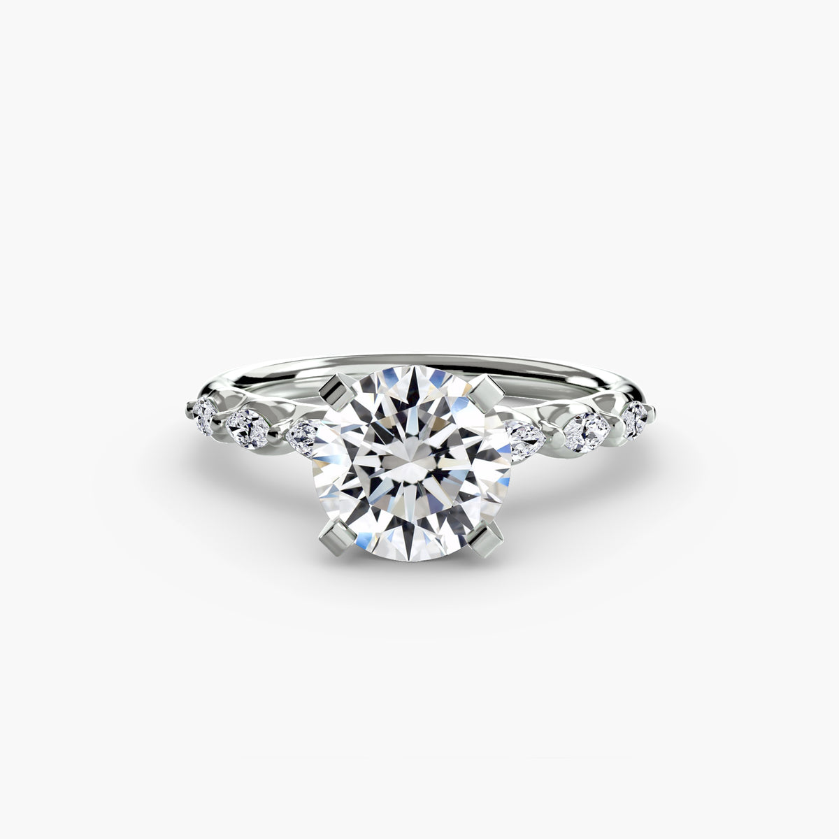 Bague Solitaire Florale