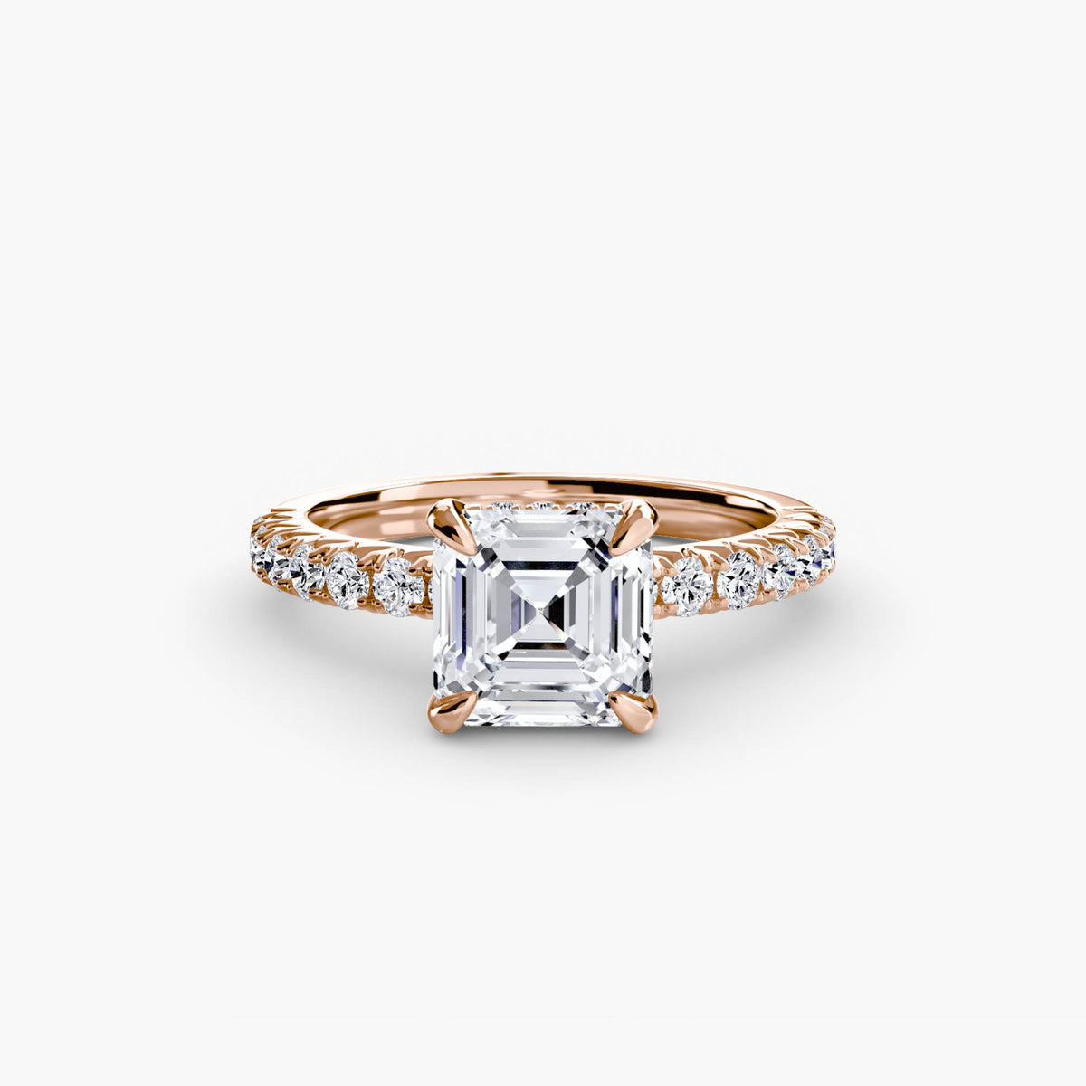 Bague Solitaire Pavée (Modèle 6)