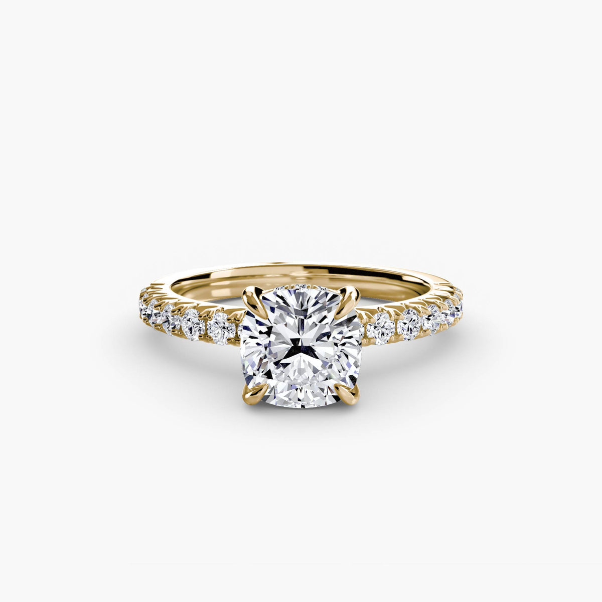 Bague Solitaire Pavée (Modèle 6)