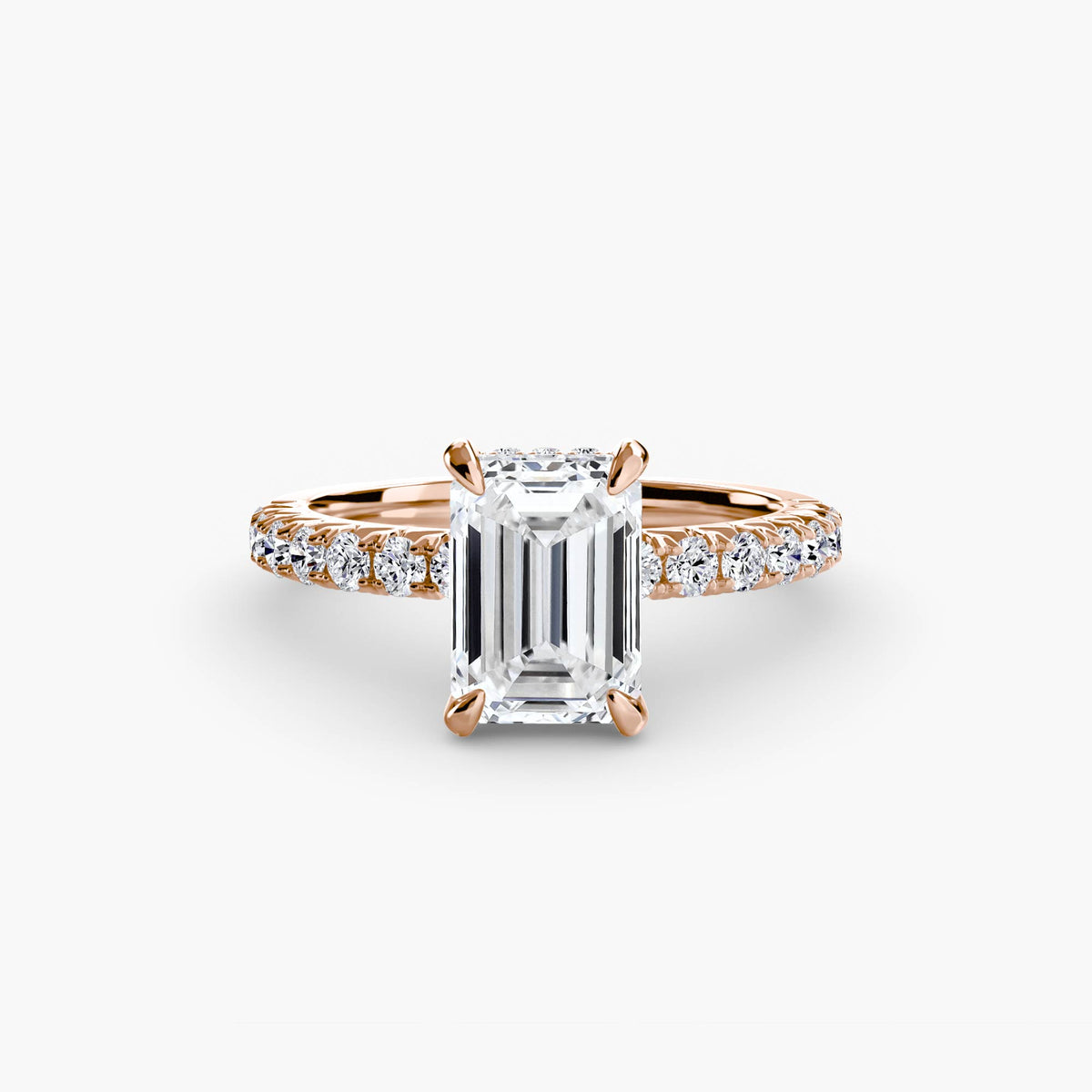 Bague Solitaire Pavée (Modèle 6)