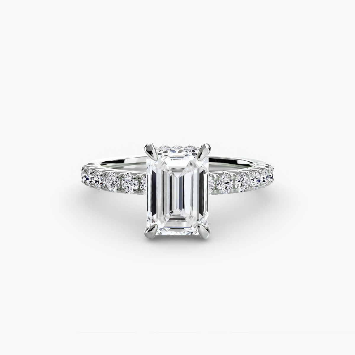 Bague Solitaire Pavée (Modèle 6)