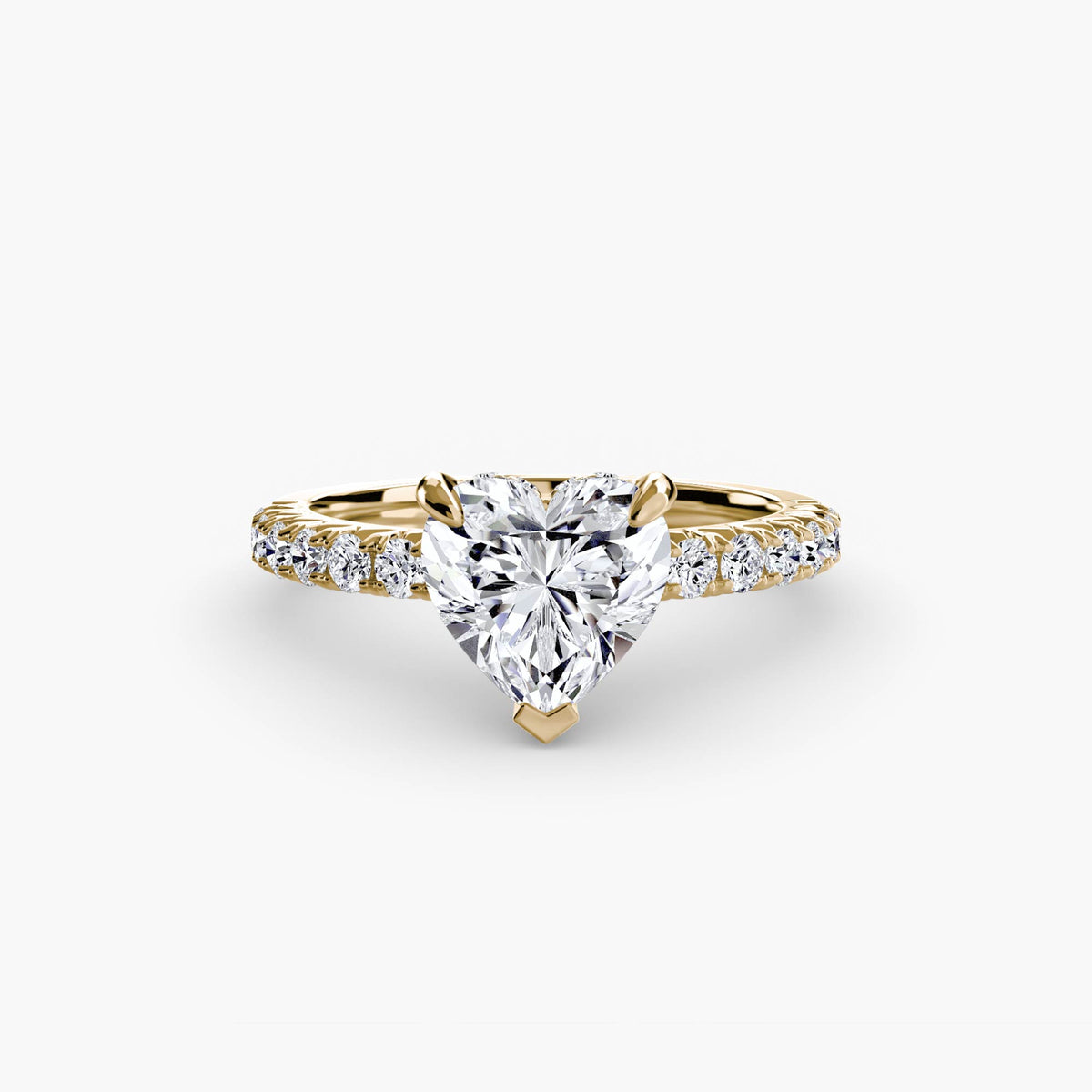 Bague Solitaire Pavée (Modèle 6)