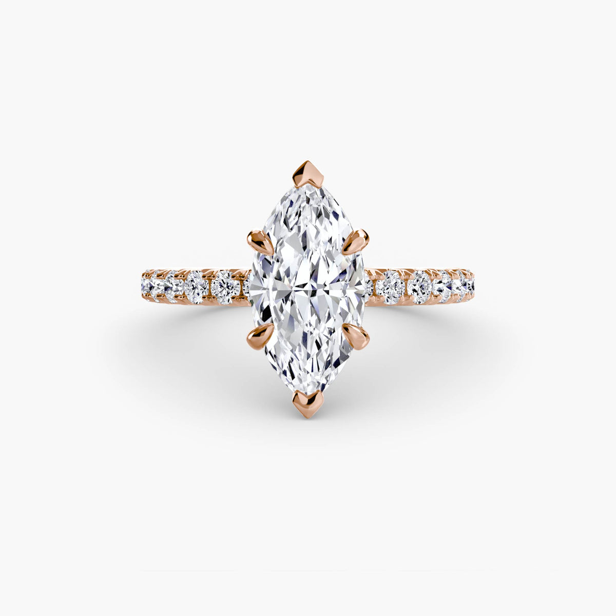 Bague Solitaire Pavée (Modèle 6)