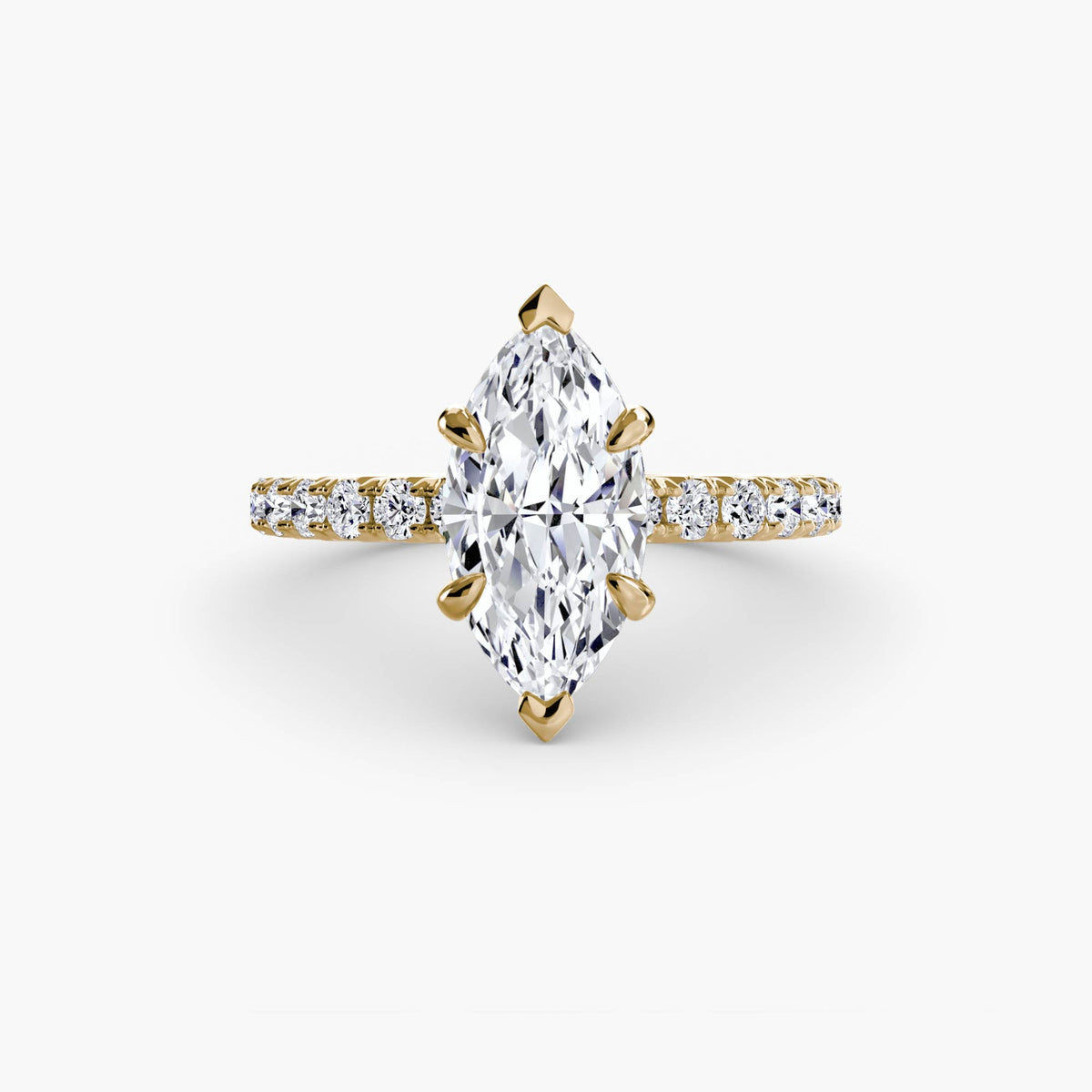 Bague Solitaire Pavée (Modèle 6)