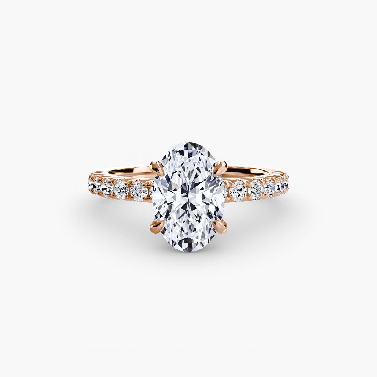 Bague Solitaire Pavée (Modèle 6)