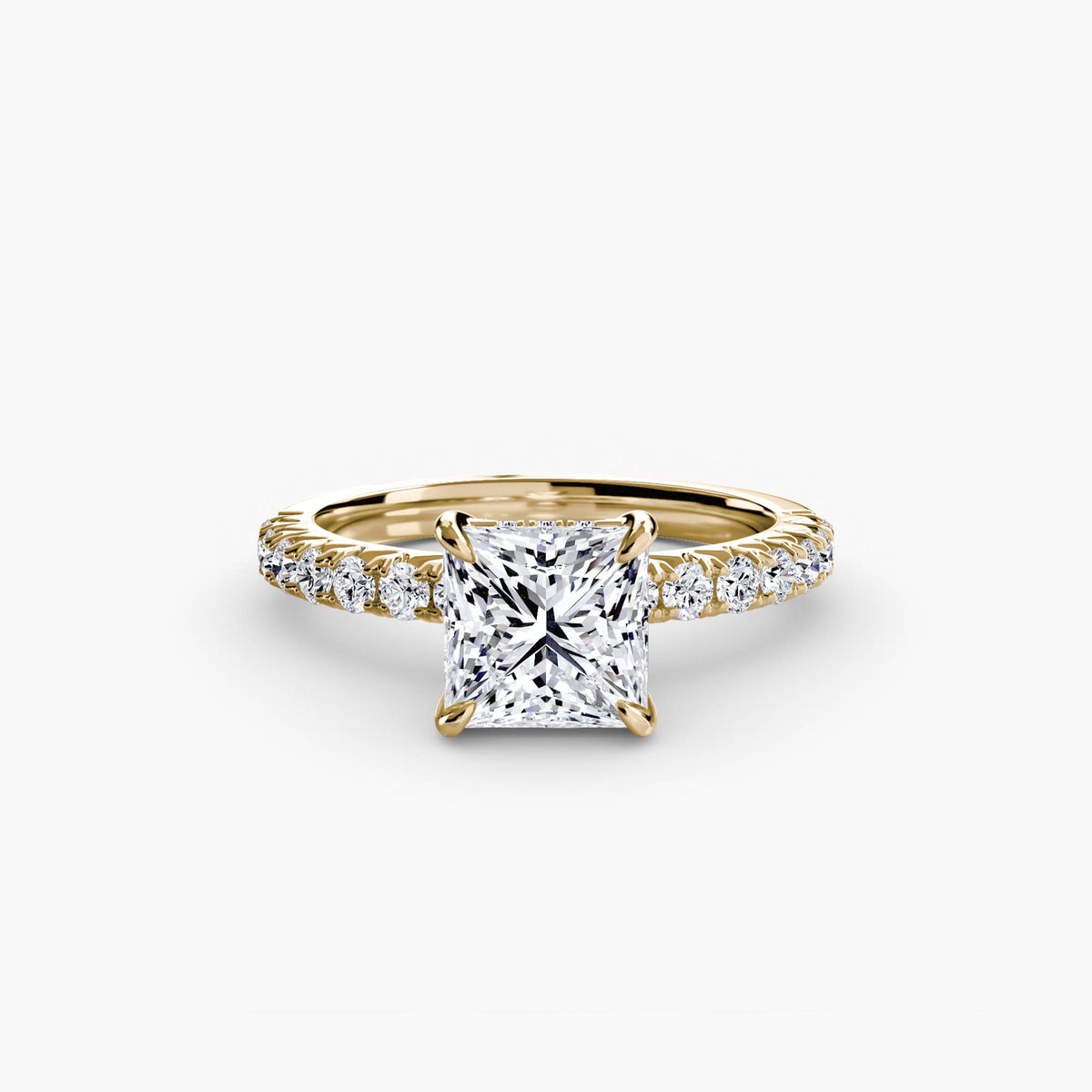 Bague Solitaire Pavée (Modèle 6)