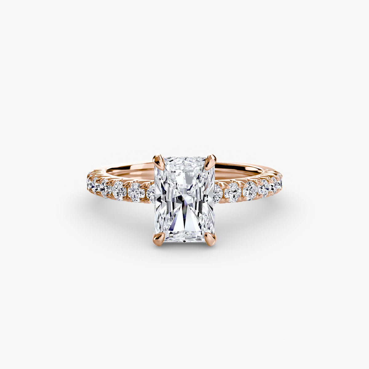 Bague Solitaire Pavée (Modèle 6)