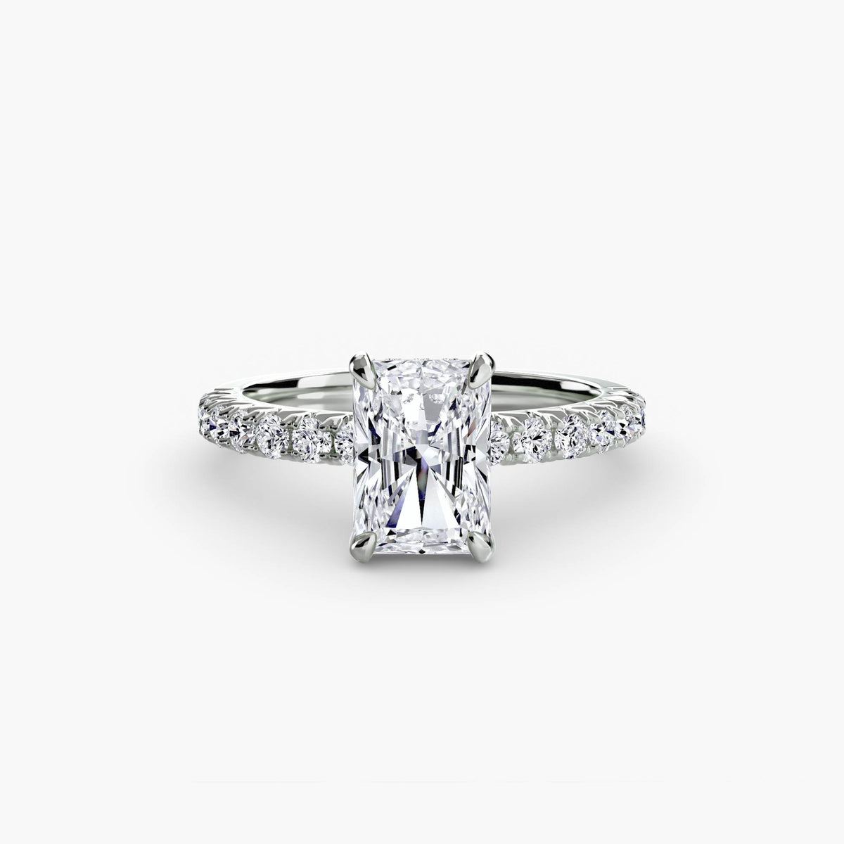 Bague Solitaire Pavée (Modèle 6)