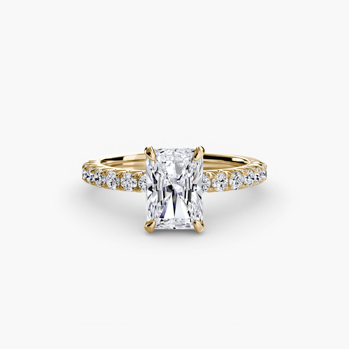 Bague Solitaire Pavée (Modèle 6)
