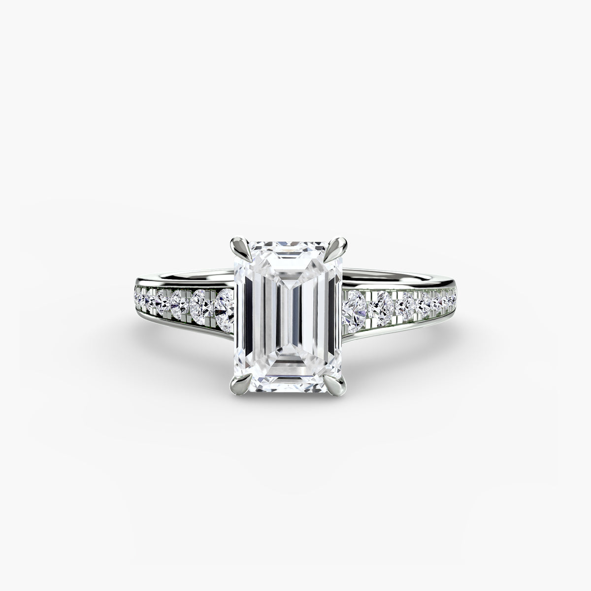 Bague Solitaire Pavée (Modèle 7)