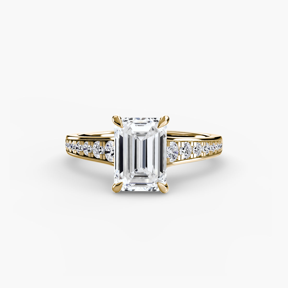 Bague Solitaire Pavée (Modèle 7)