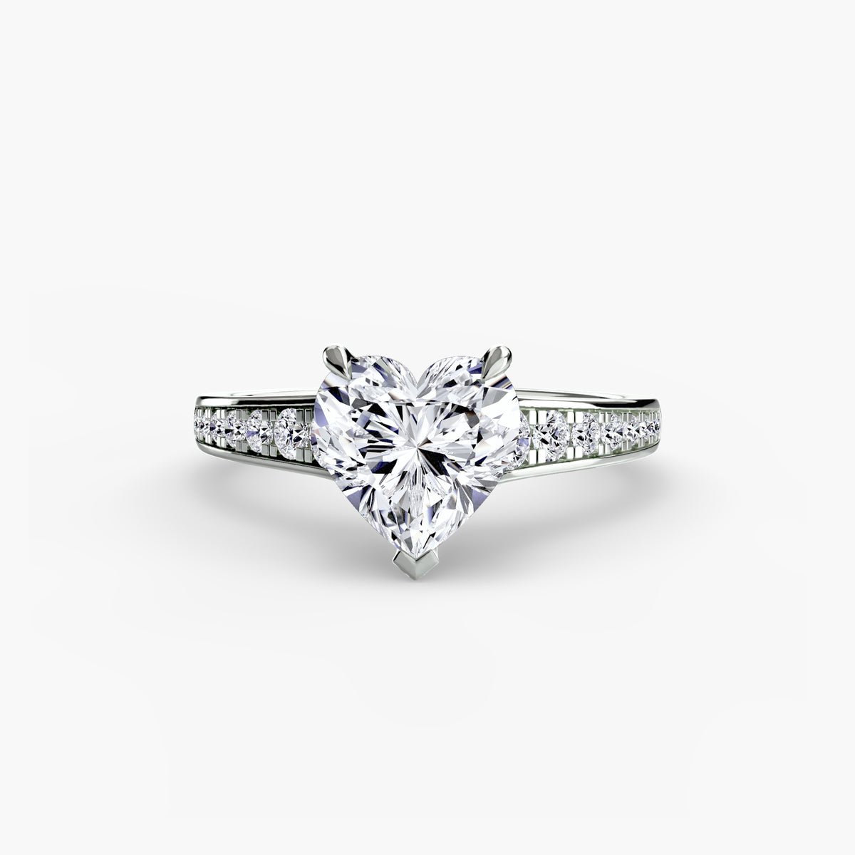 Bague Solitaire Pavée (Modèle 7)