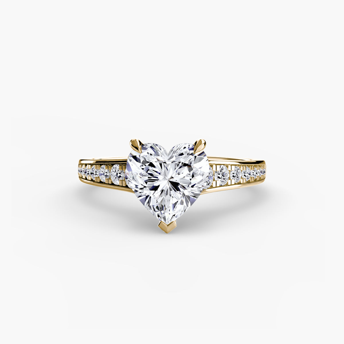 Bague Solitaire Pavée (Modèle 7)