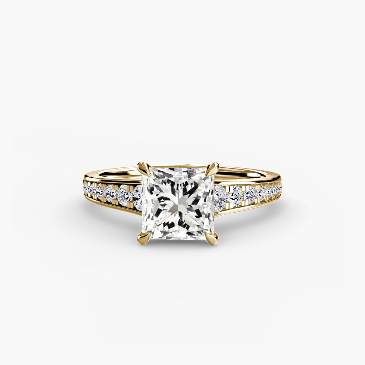 Bague Solitaire Pavée (Modèle 7)