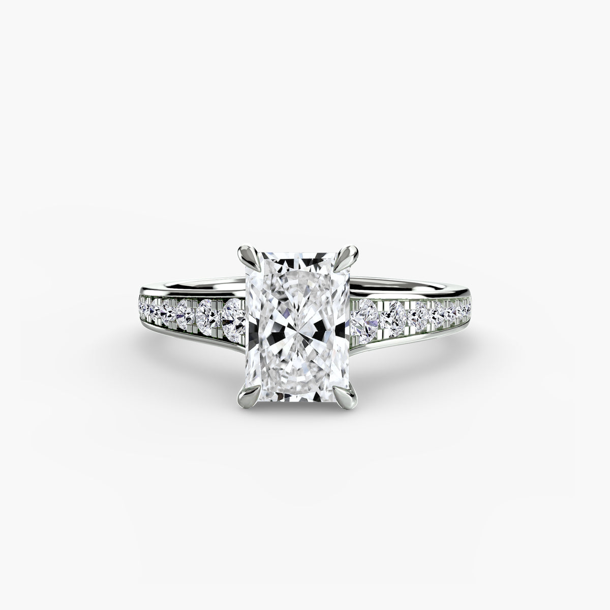 Bague Solitaire Pavée (Modèle 7)