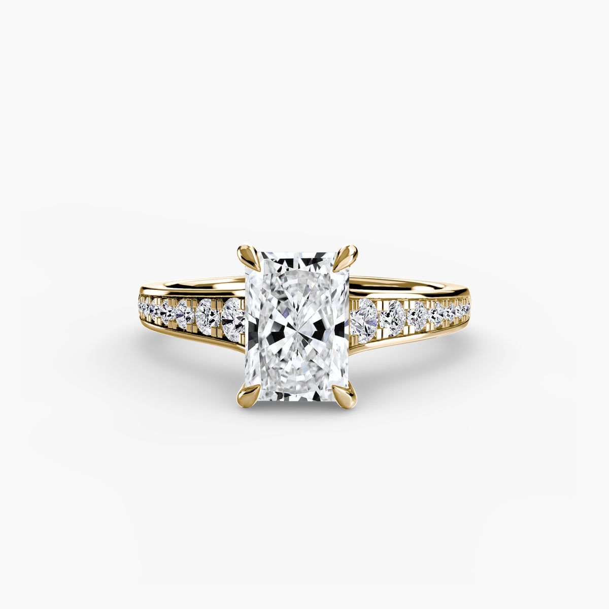 Bague Solitaire Pavée (Modèle 7)