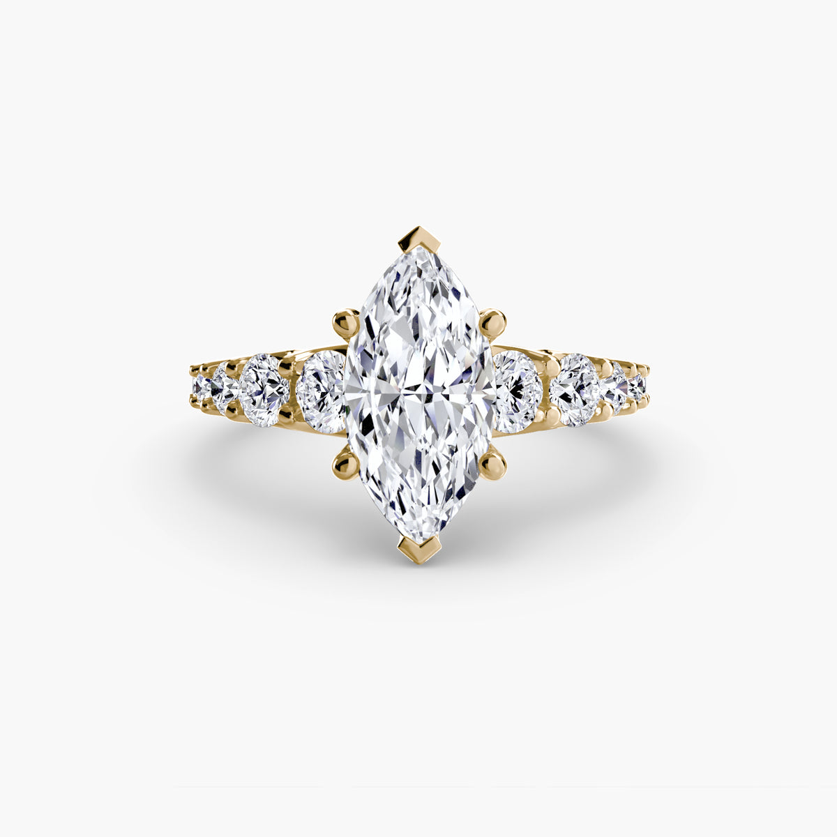 Bague à Pierres Décroissantes