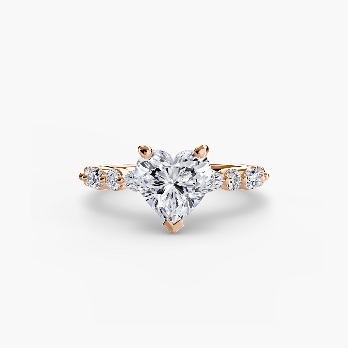 Bague Solitaire à Pavé Intégral (Modèle 2)