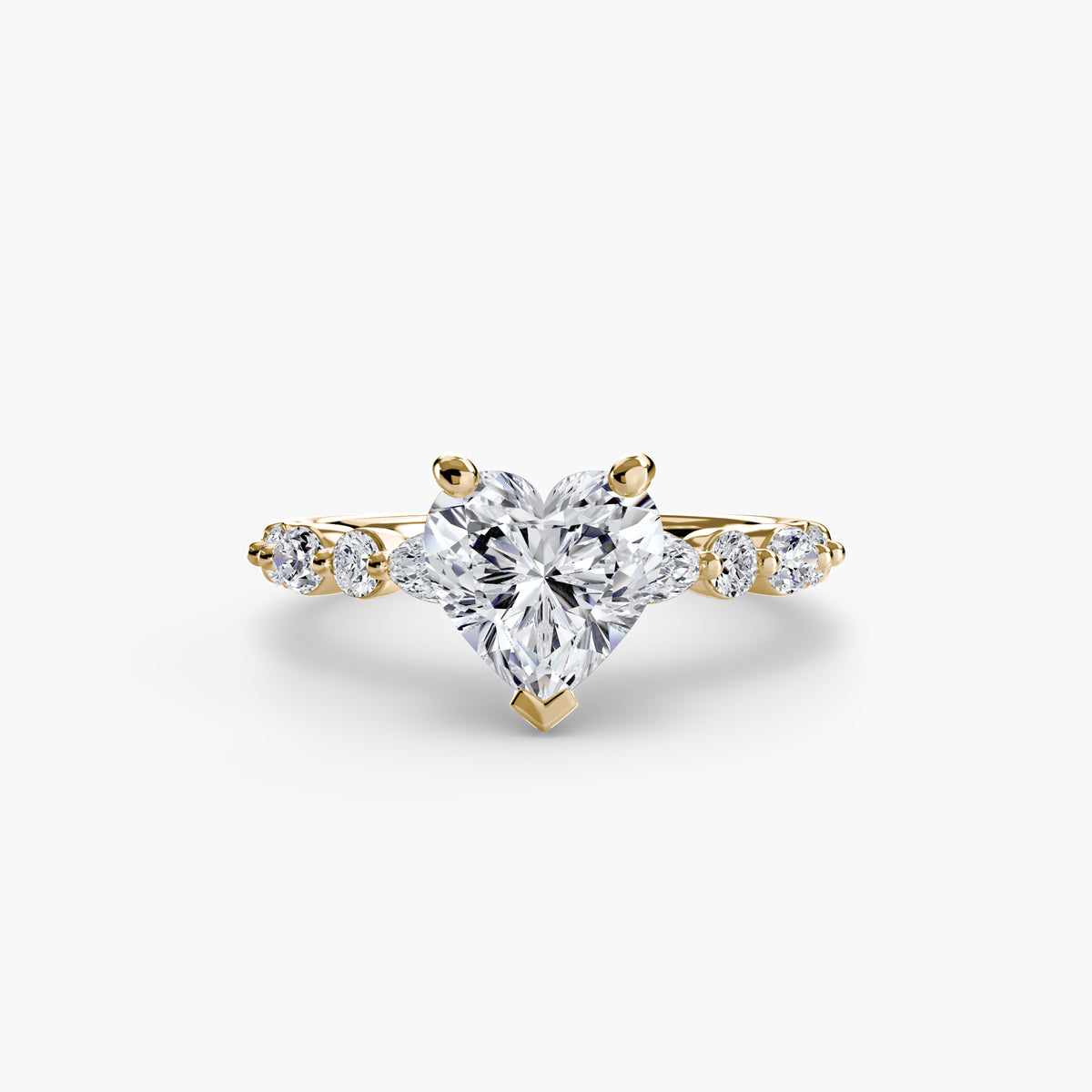 Bague Solitaire à Pavé Intégral (Modèle 2)