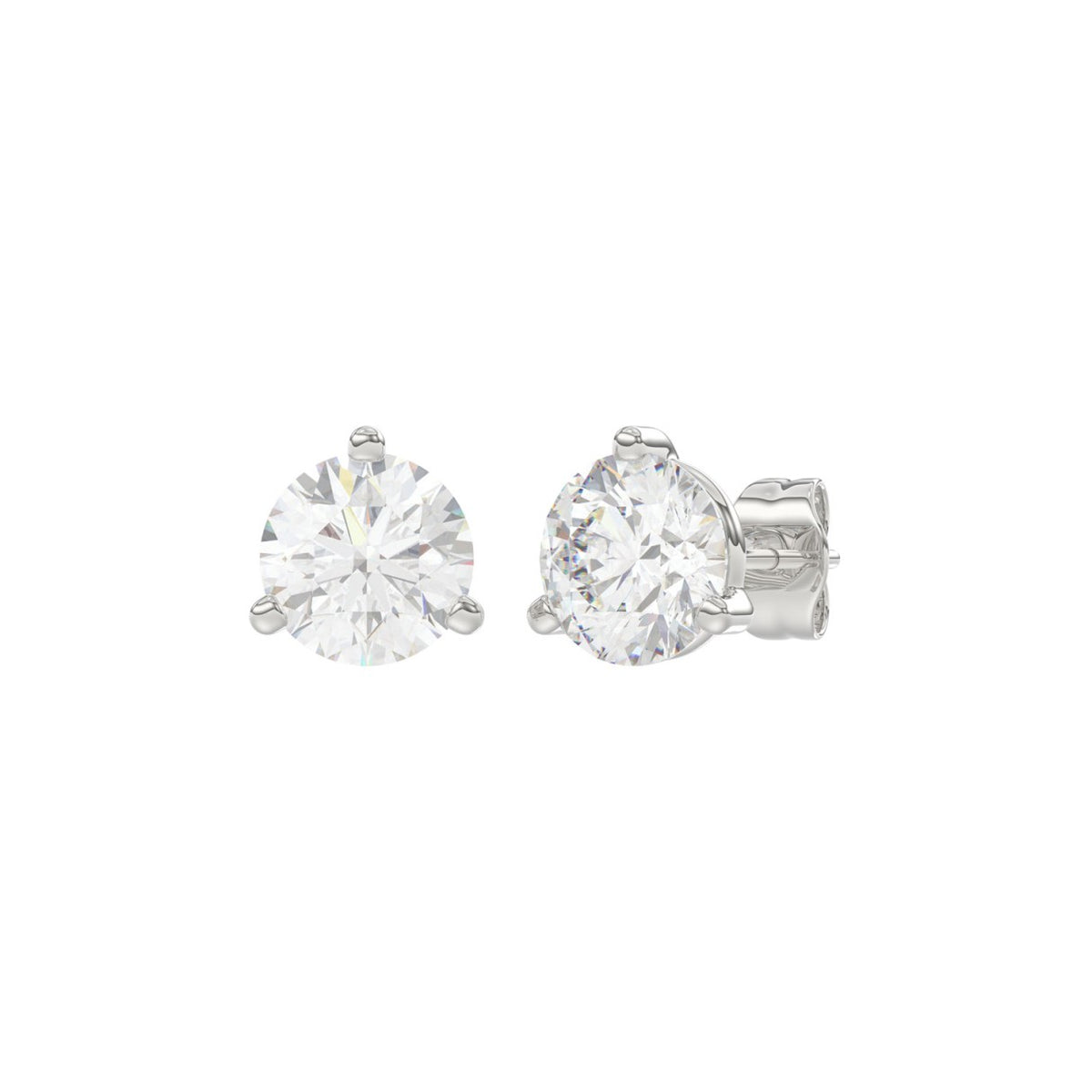 #Forme_Rond#Carats_1 ct#Métal~Or blanc
