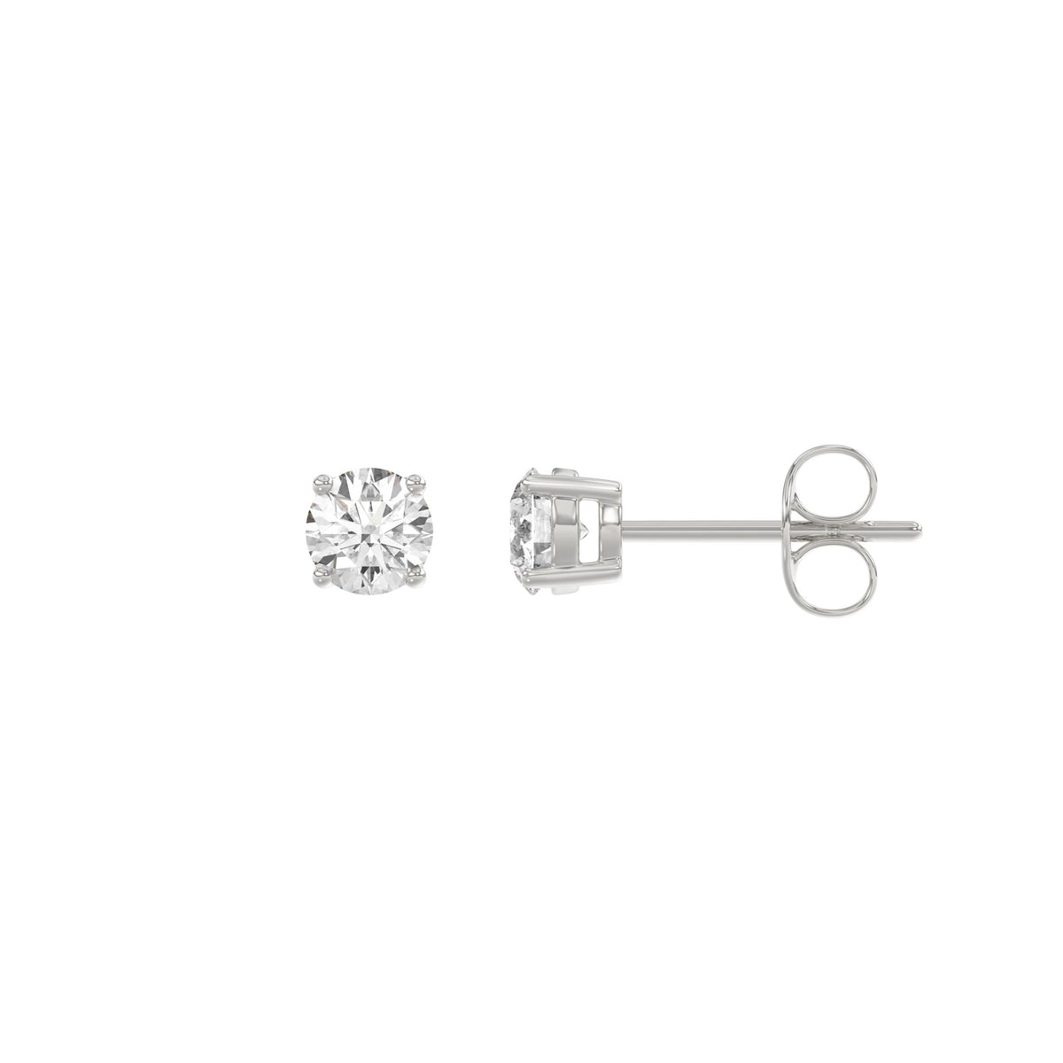 #Forme_Rond, diamant naturel#Carats_0,5 ct#Métal~Or blanc