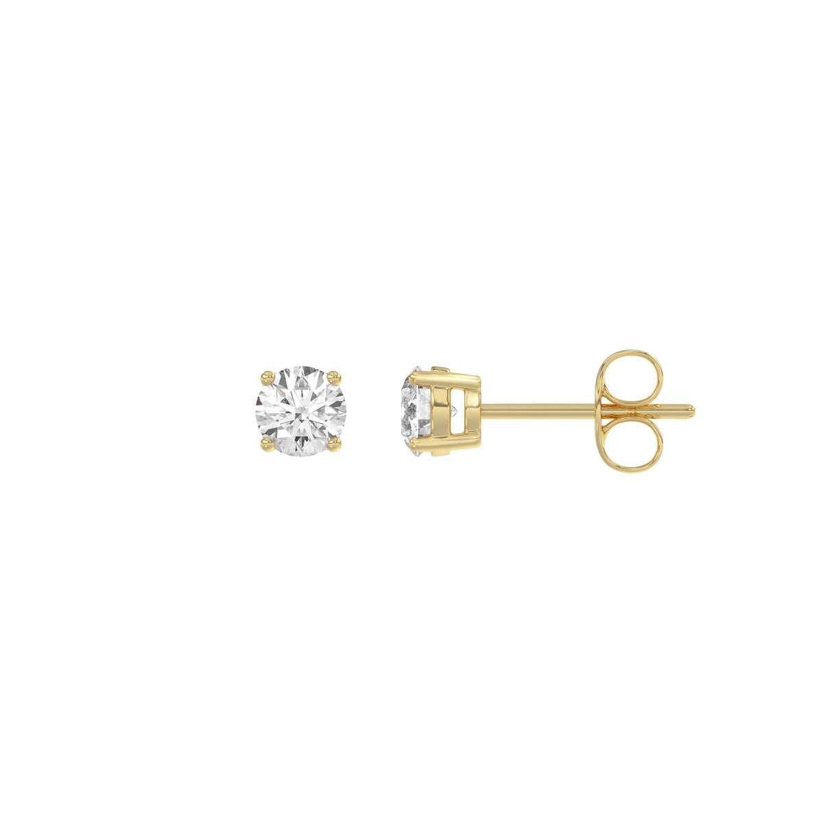 #Forme_Rond, diamant naturel#Carats_0,25 ct#Métal~Or jaune