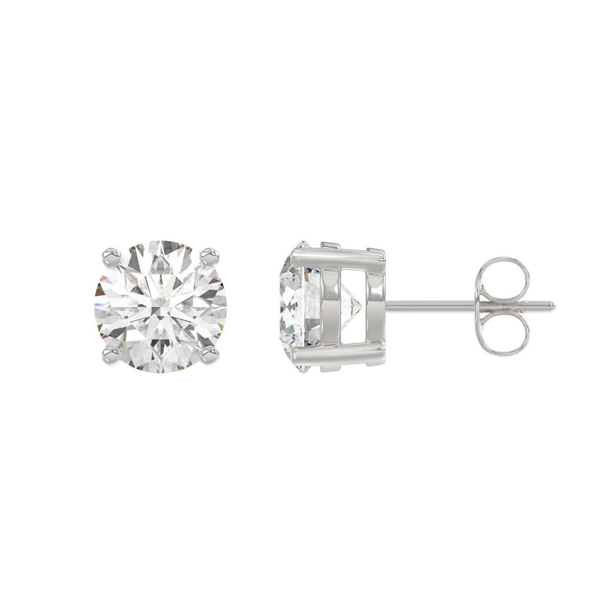#Forme_Rond, diamant naturel#Carats_3 ct#Métal~Or blanc