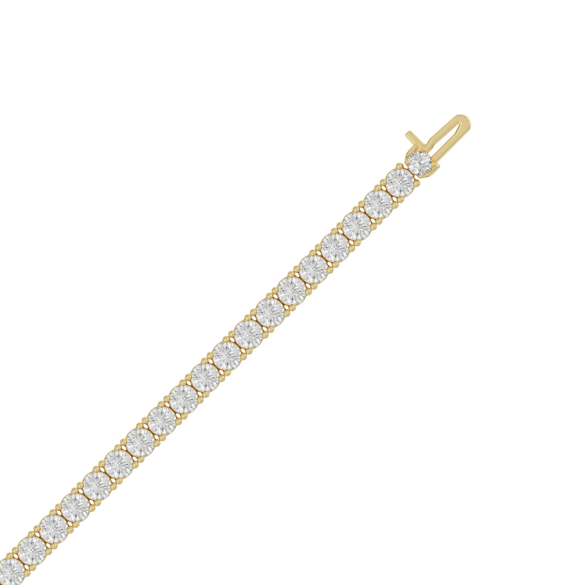 7 ct, or jaune 9 carats, vue à plat #Carats_7 ct#Métal~Or jaune