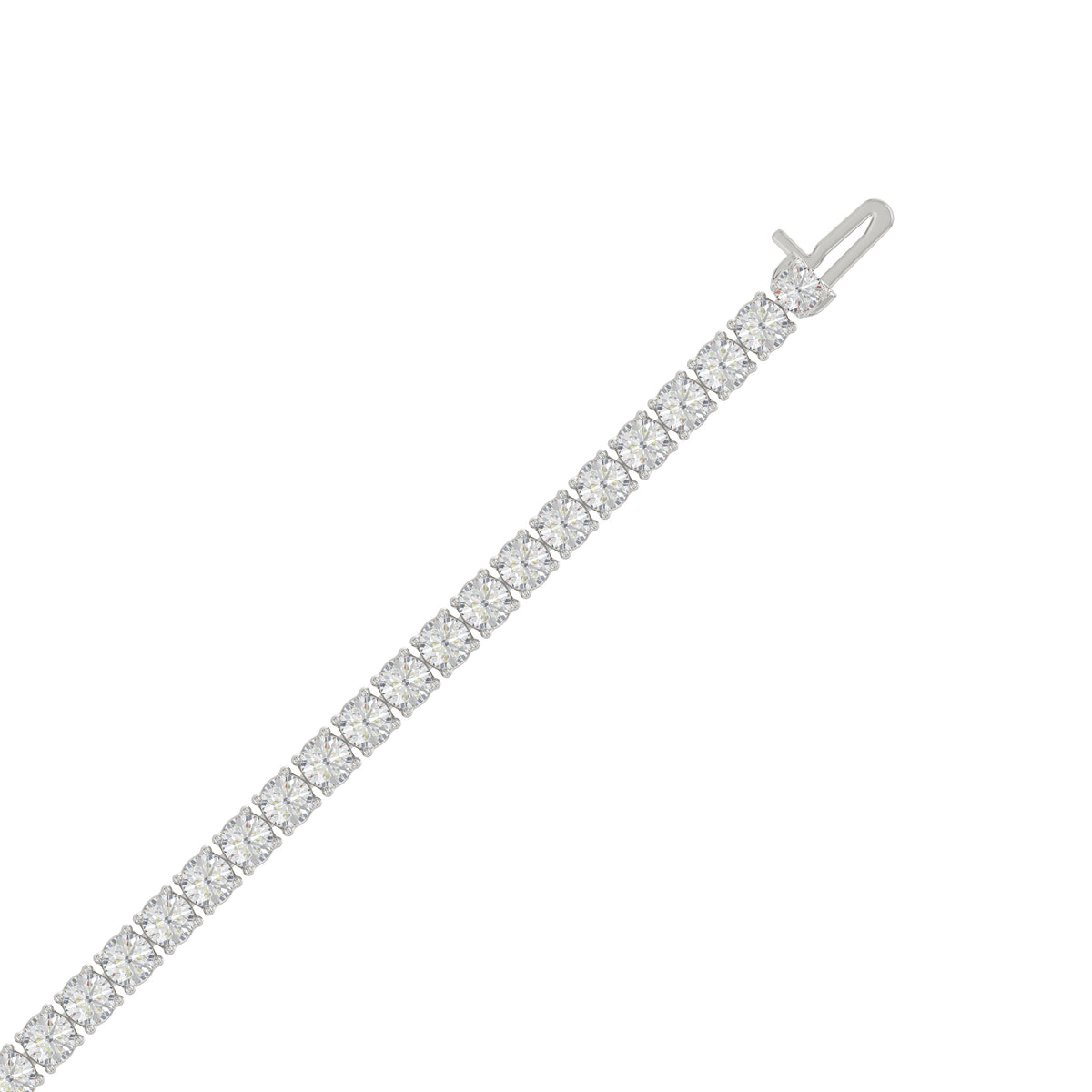 5 ct, or blanc 9 carats, vue à plat #Carats_5 ct#Métal~Or blanc