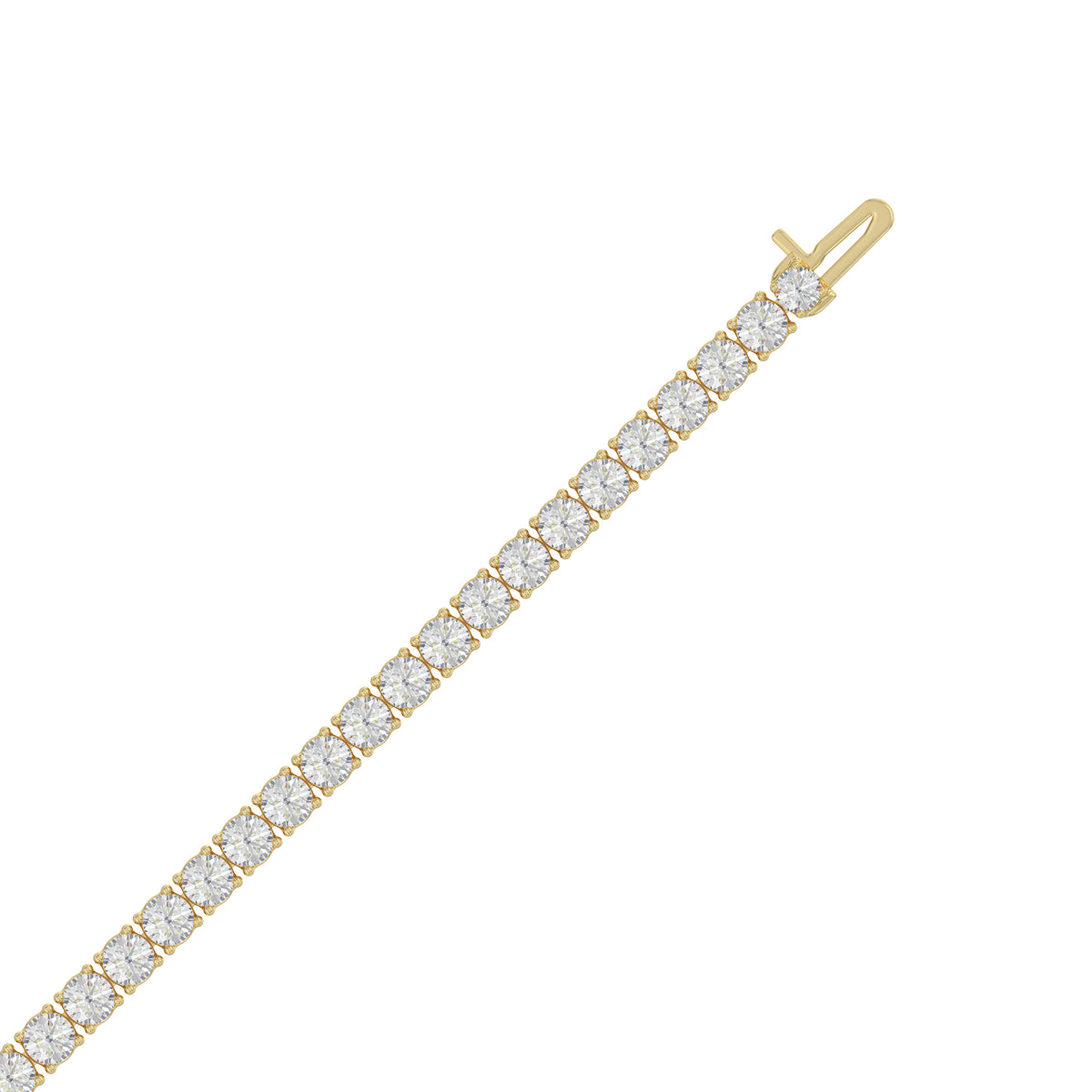 5 ct, or jaune 9 carats, vue à plat #Carats_5 ct#Métal~Or jaune